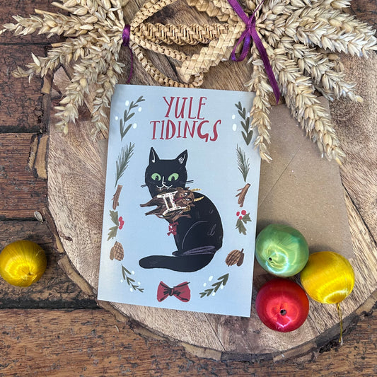 Yule cat card