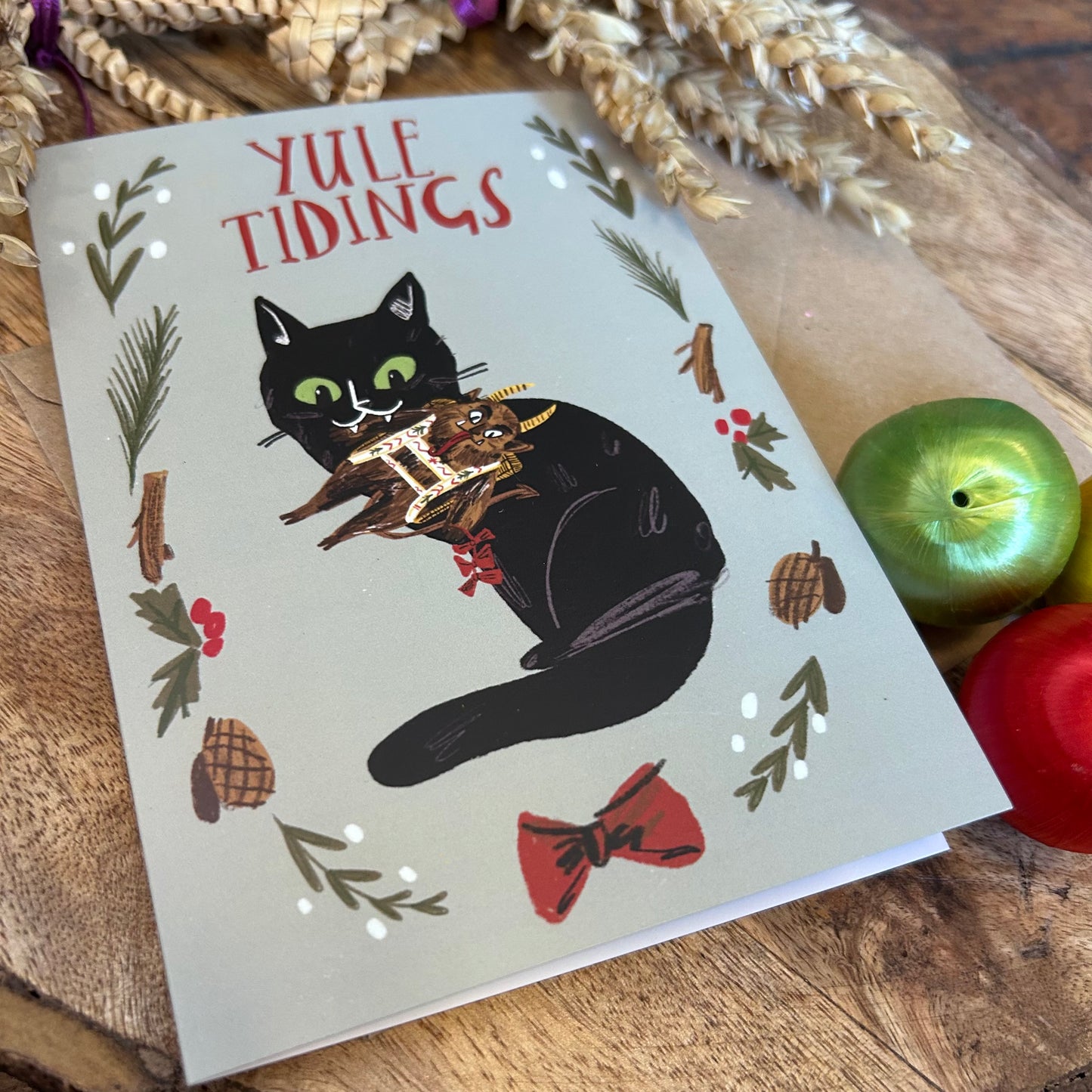 Yule cat card