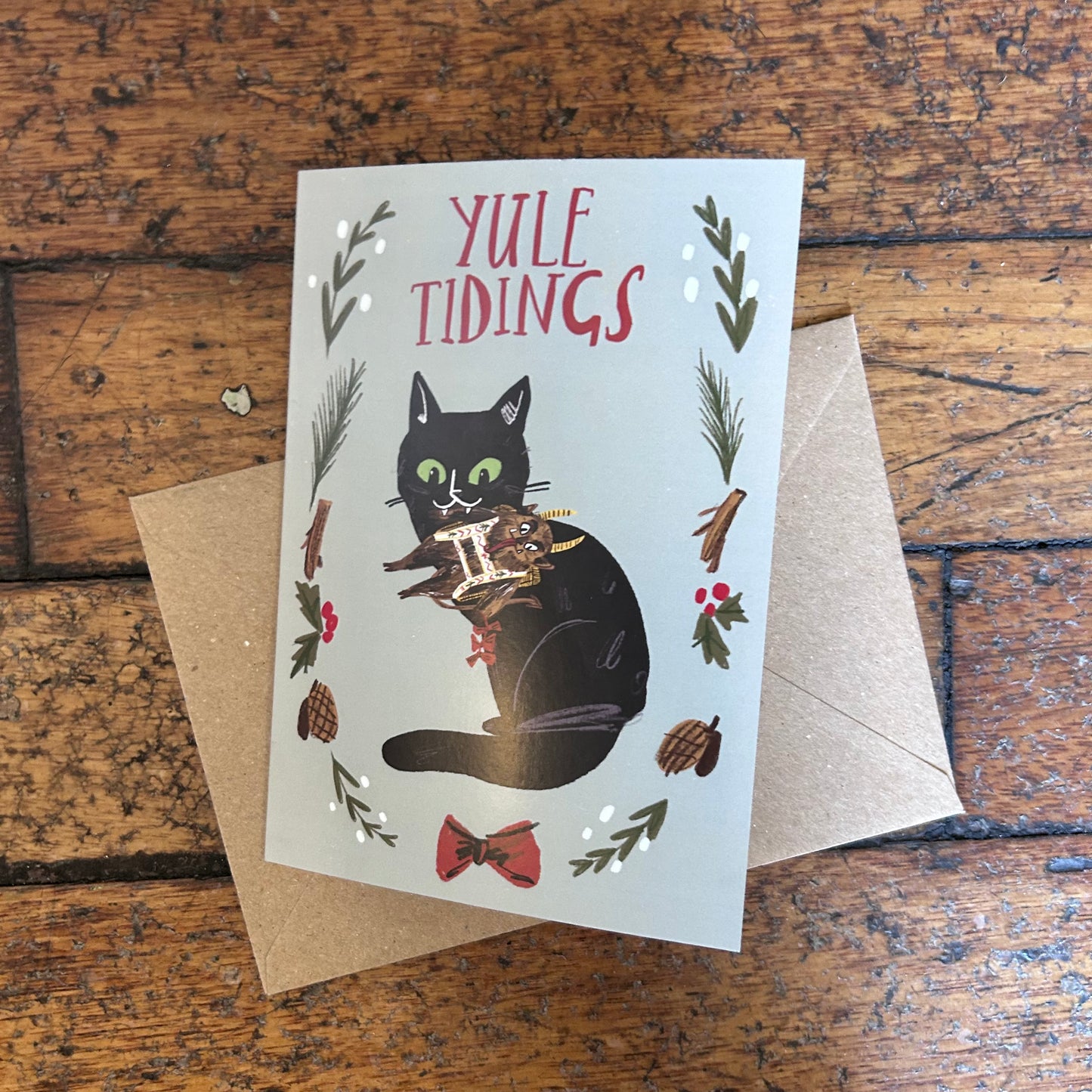 Yule cat card