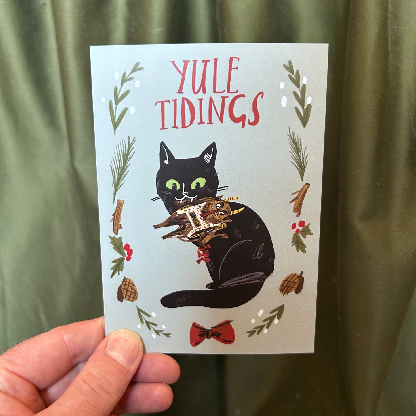 Yule cat card