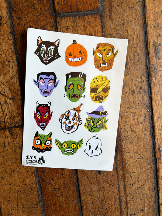 Halloween sticker sheet