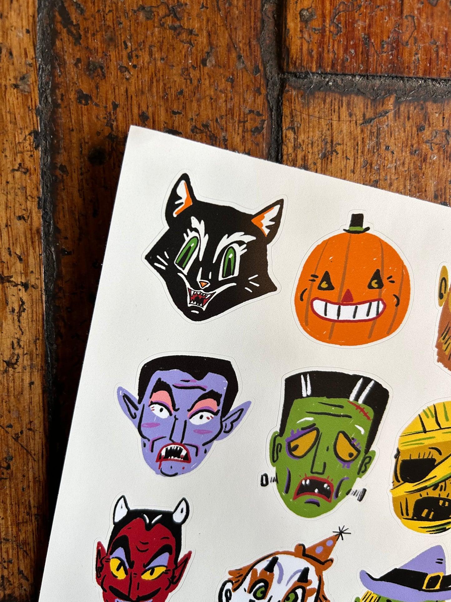 Halloween sticker sheet