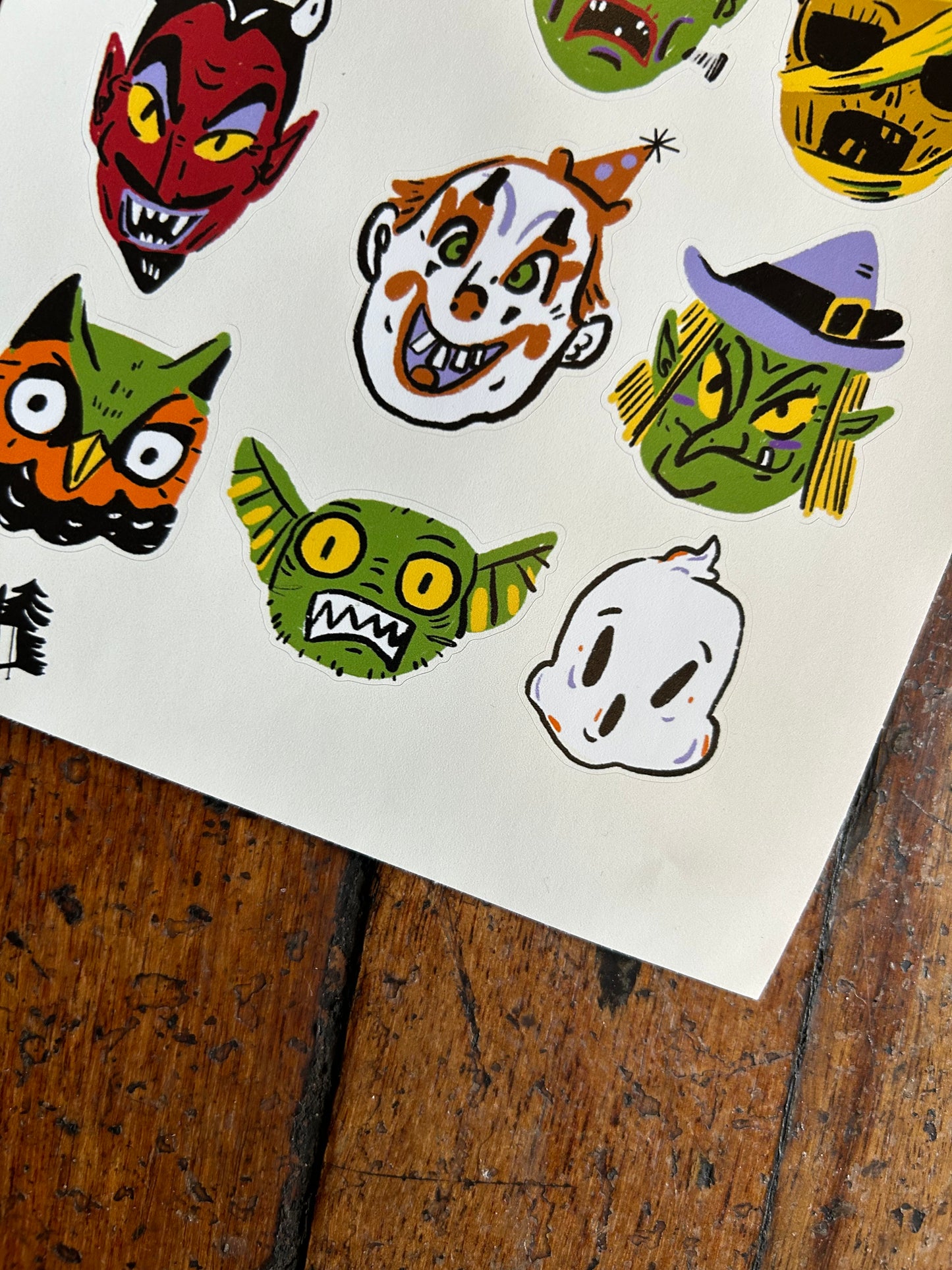 Halloween sticker sheet