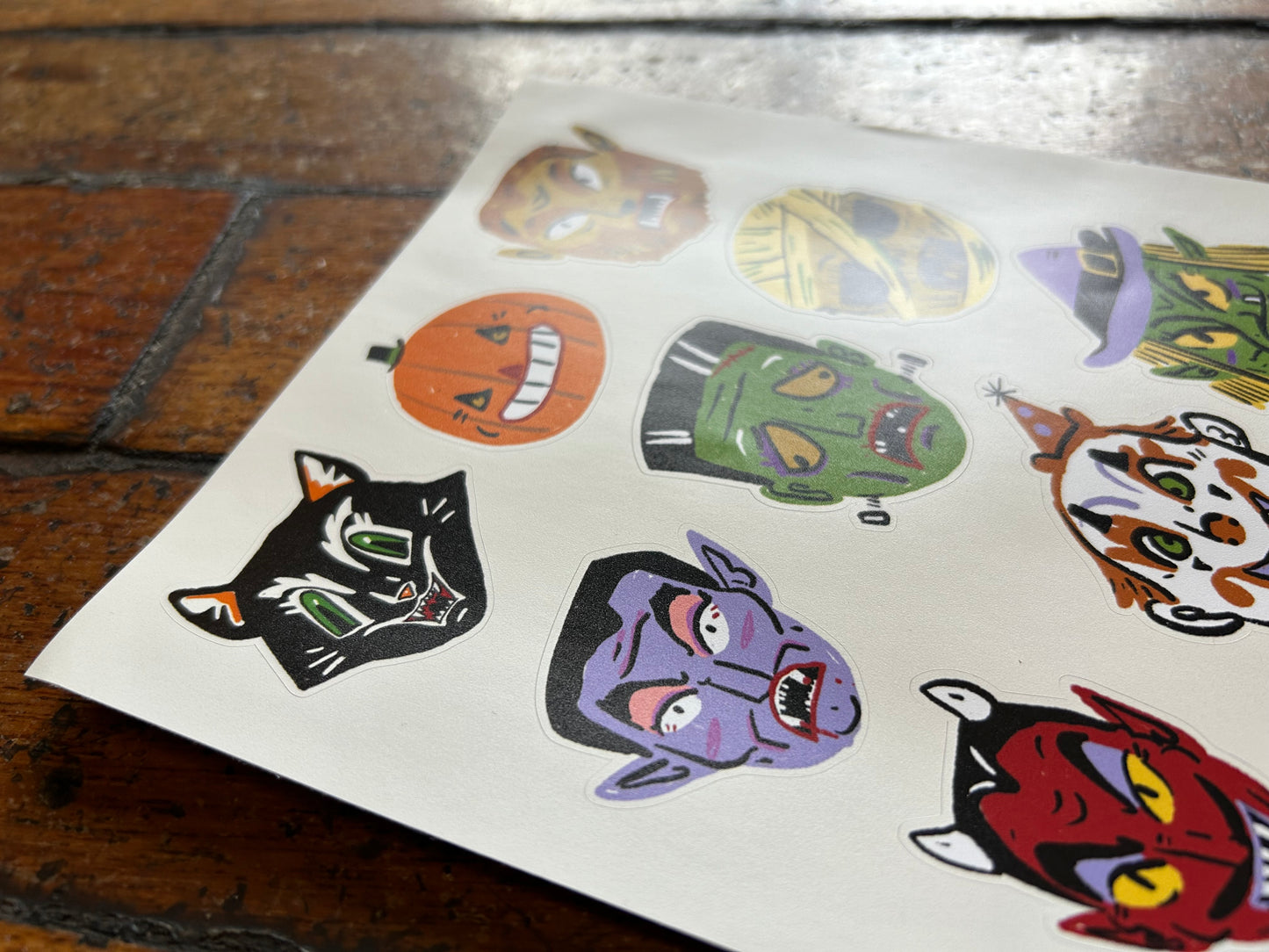 Halloween sticker sheet