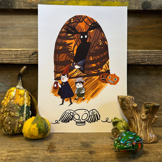 Over the garden wall print