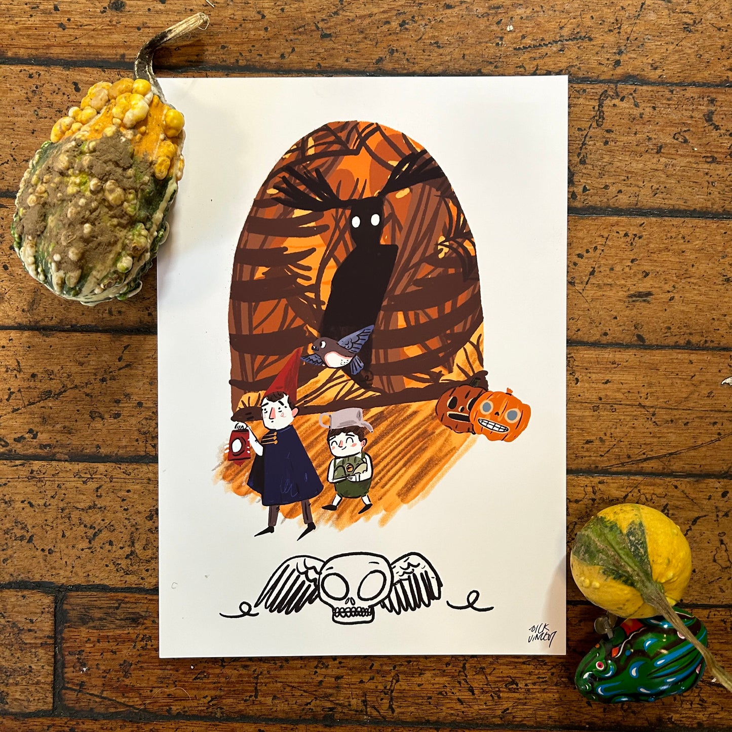 Over the garden wall print