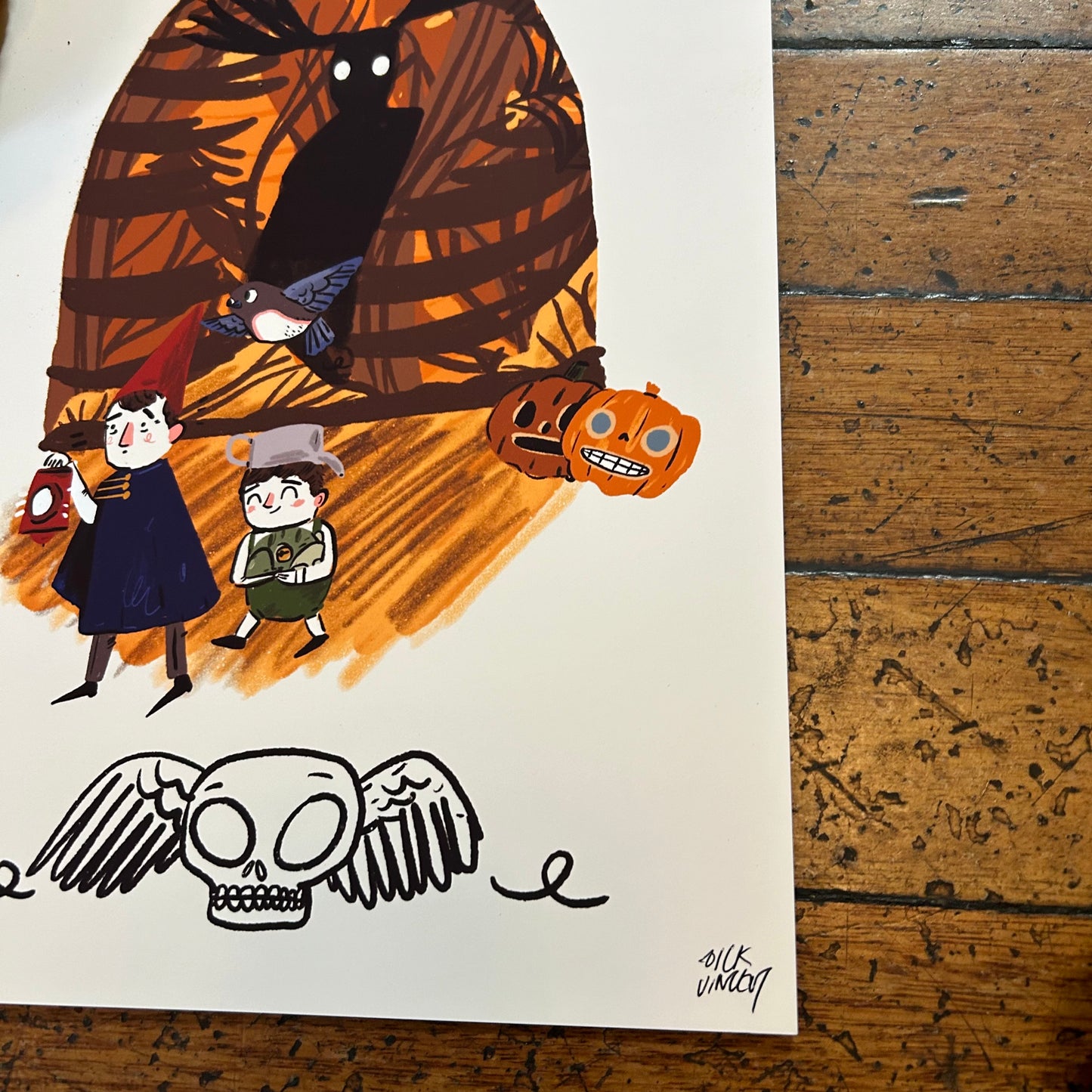 Over the garden wall print