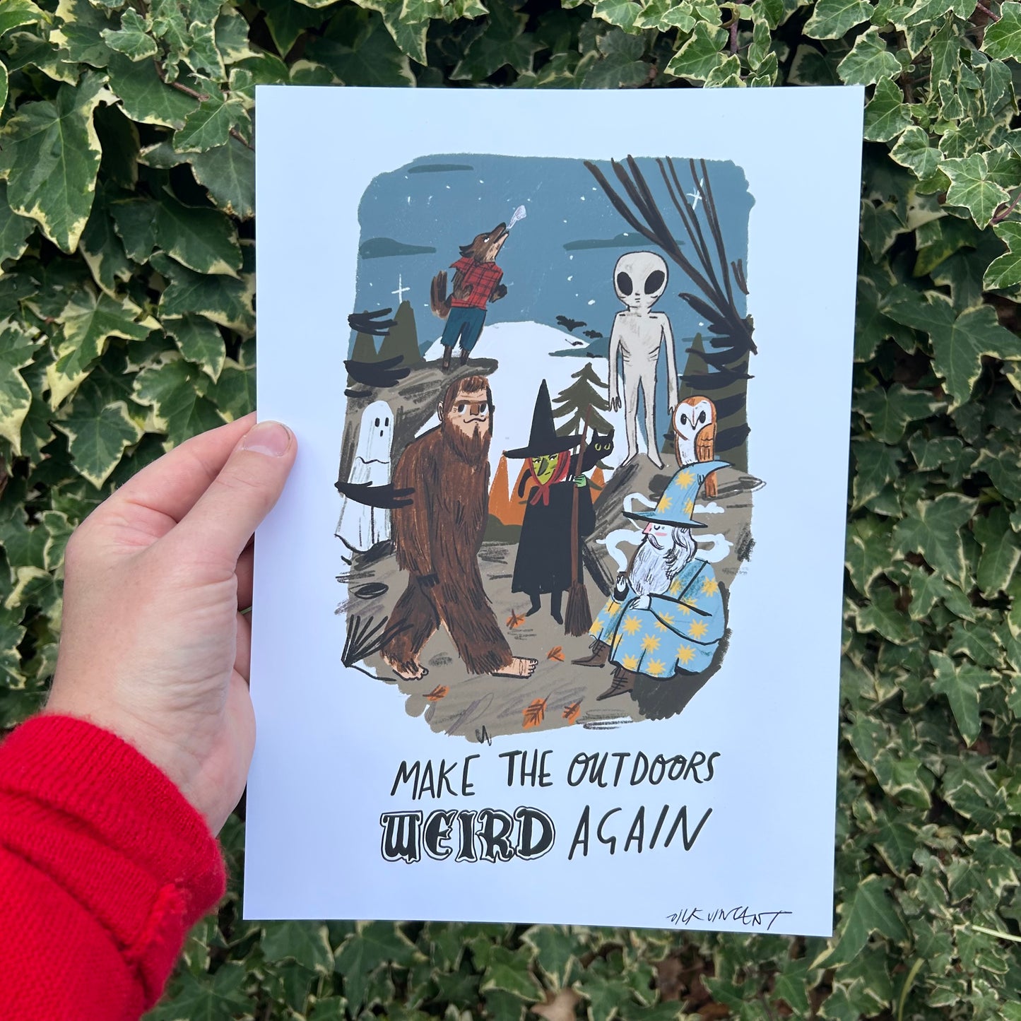 Make the outdoors weird print