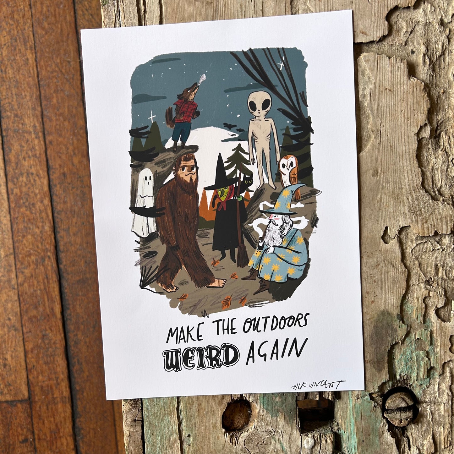 Make the outdoors weird print