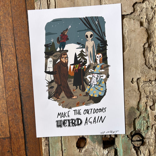 Make the outdoors weird print