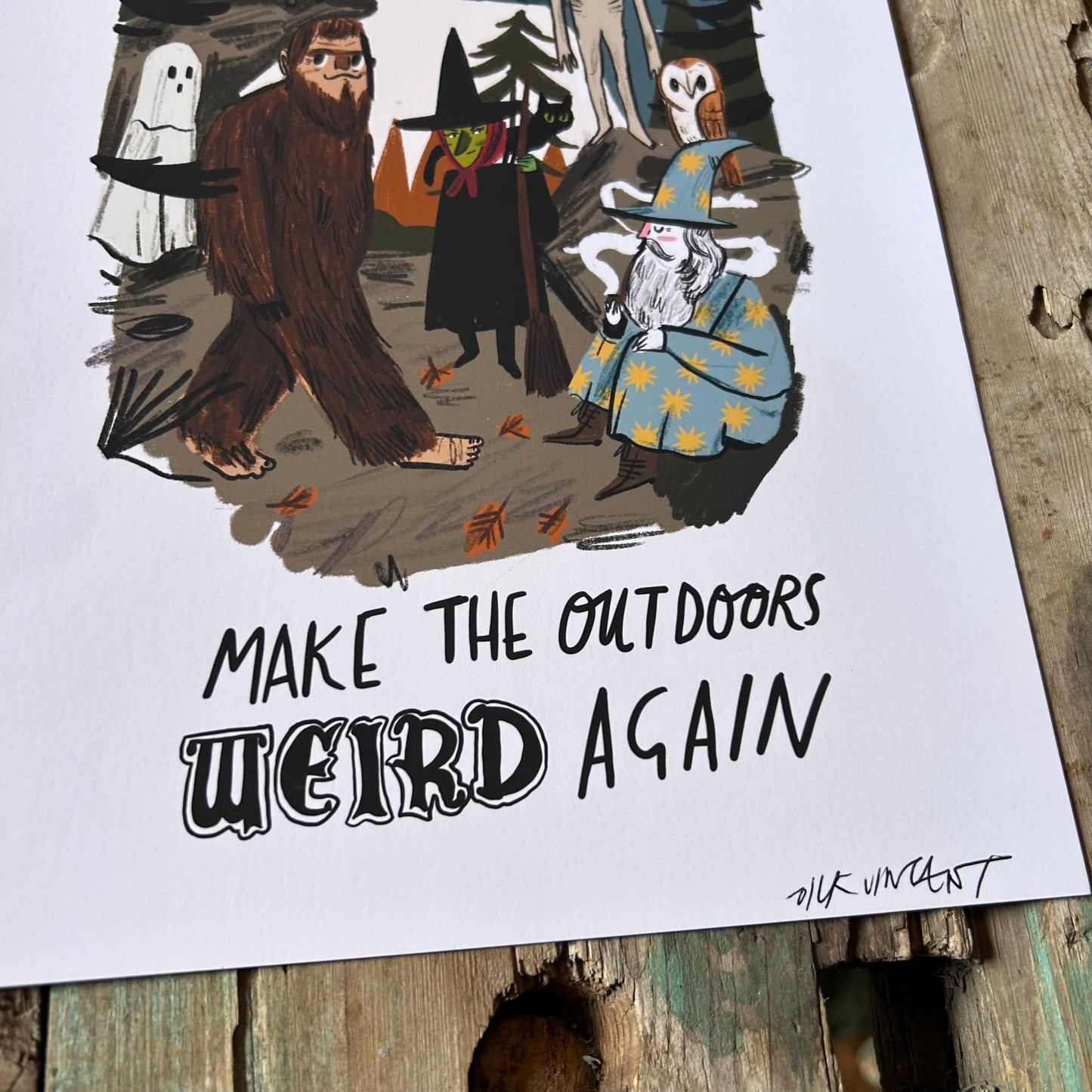 Make the outdoors weird print