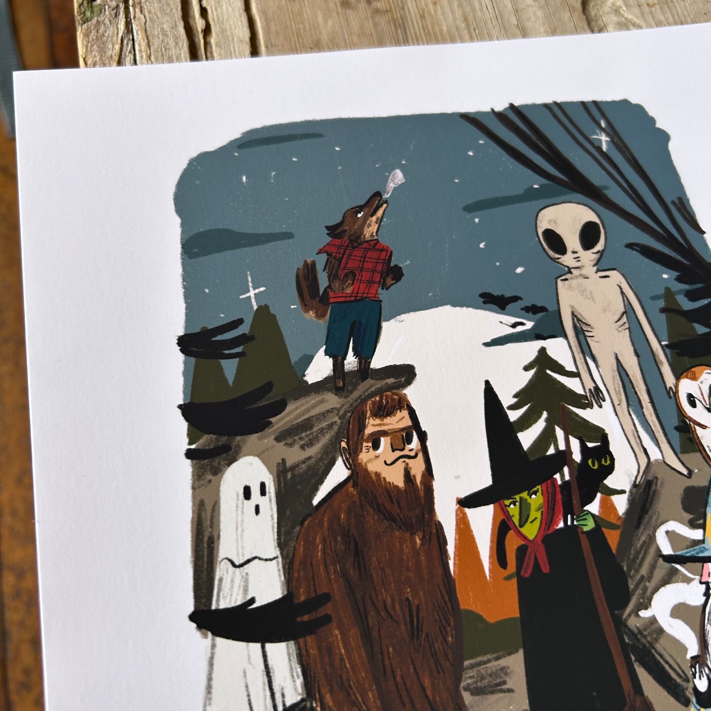 Make the outdoors weird print