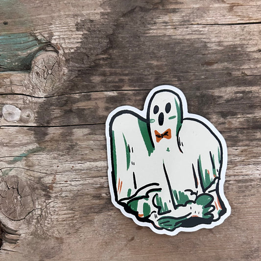 Halloween ghost sticker