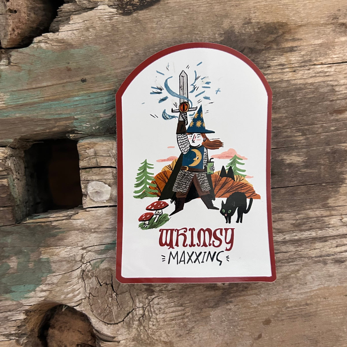 Whimsy Maxxing sticker