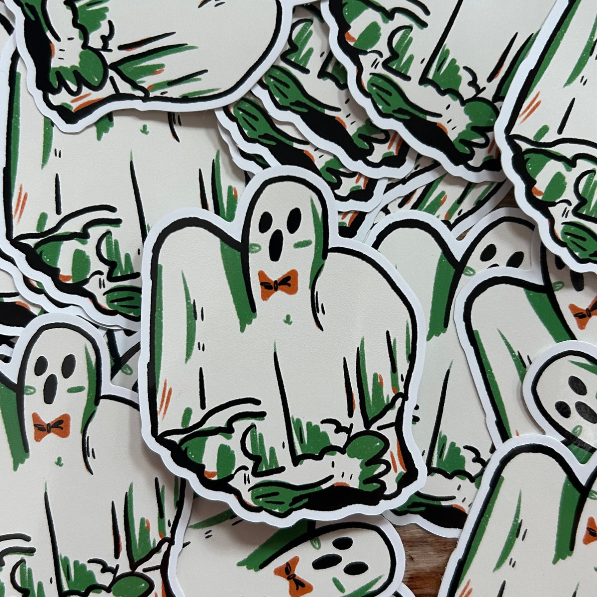 Halloween ghost sticker