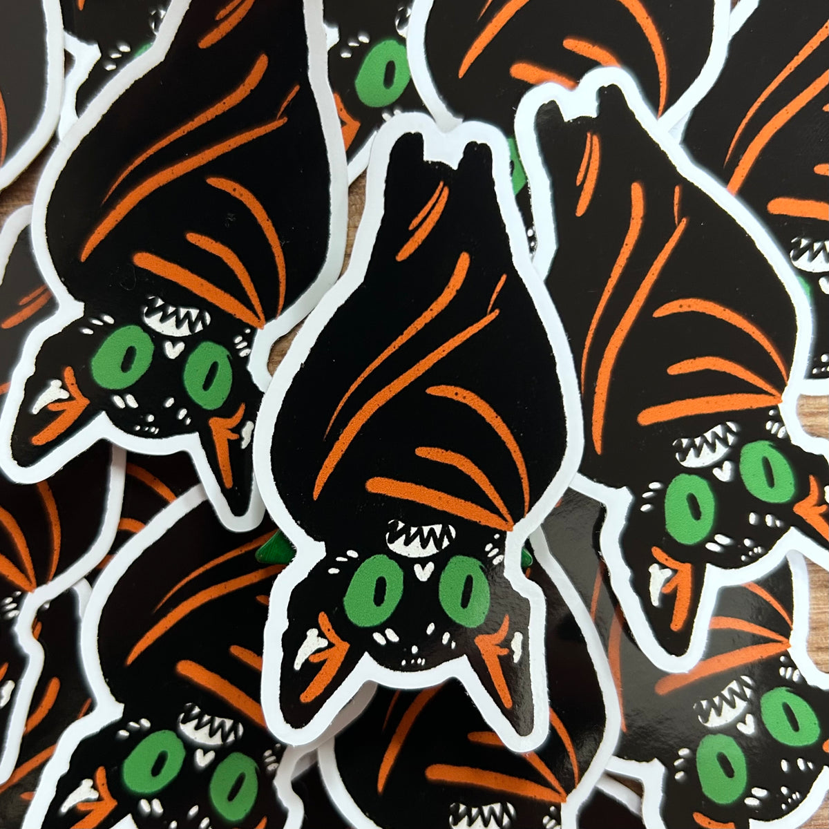Halloween bat sticker