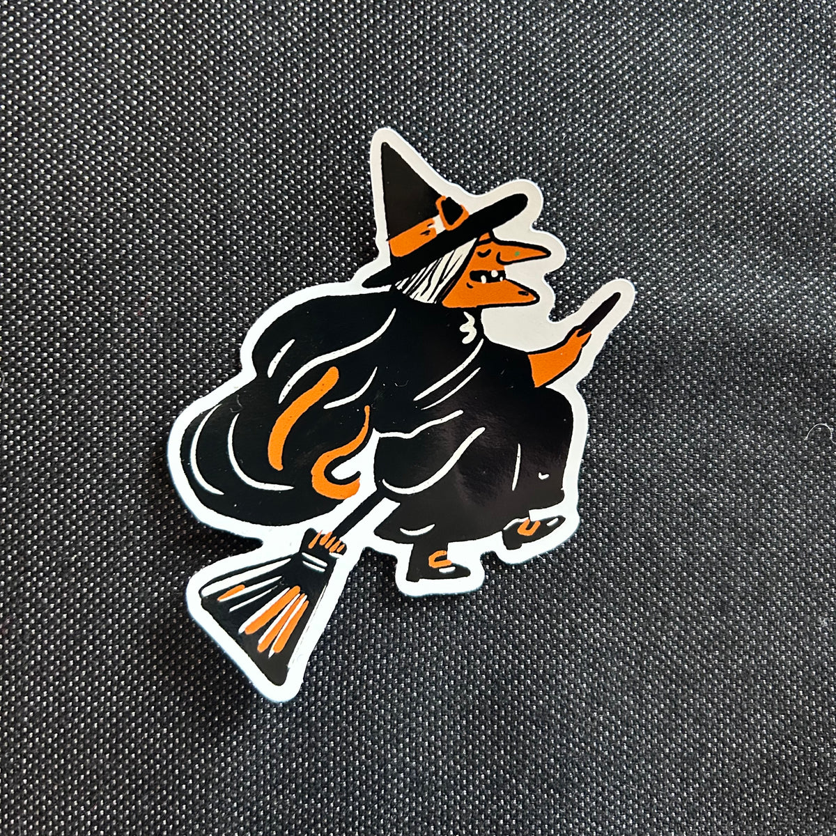 Halloween witch sticker