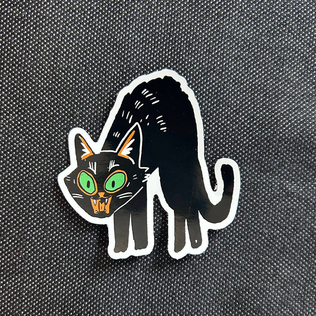 Halloween cat sticker