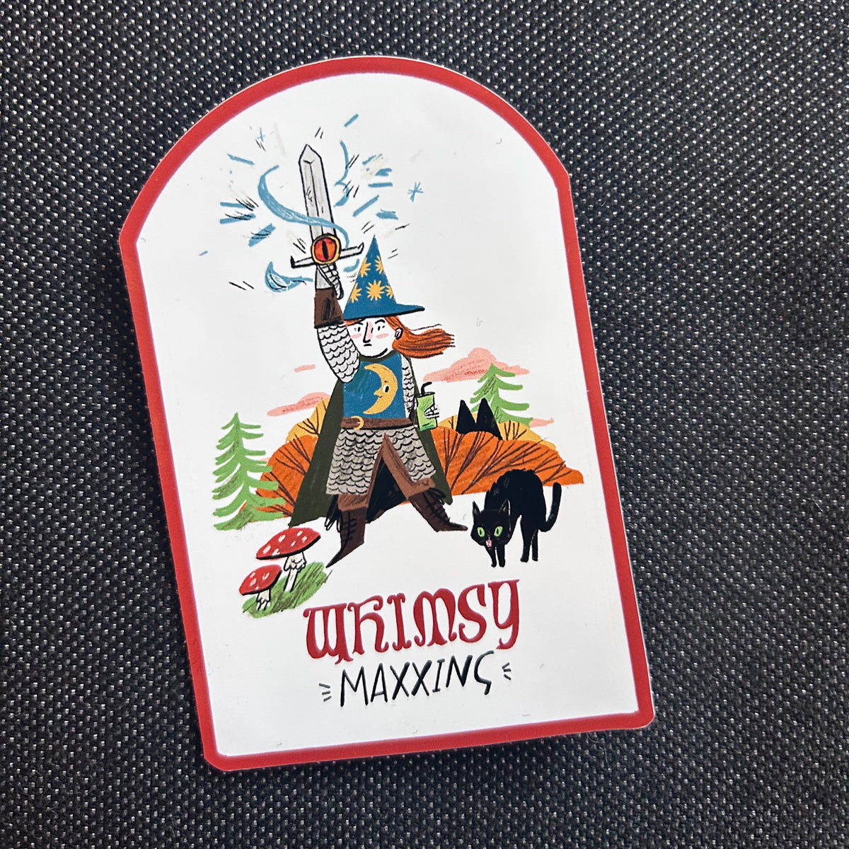 Whimsy Maxxing sticker