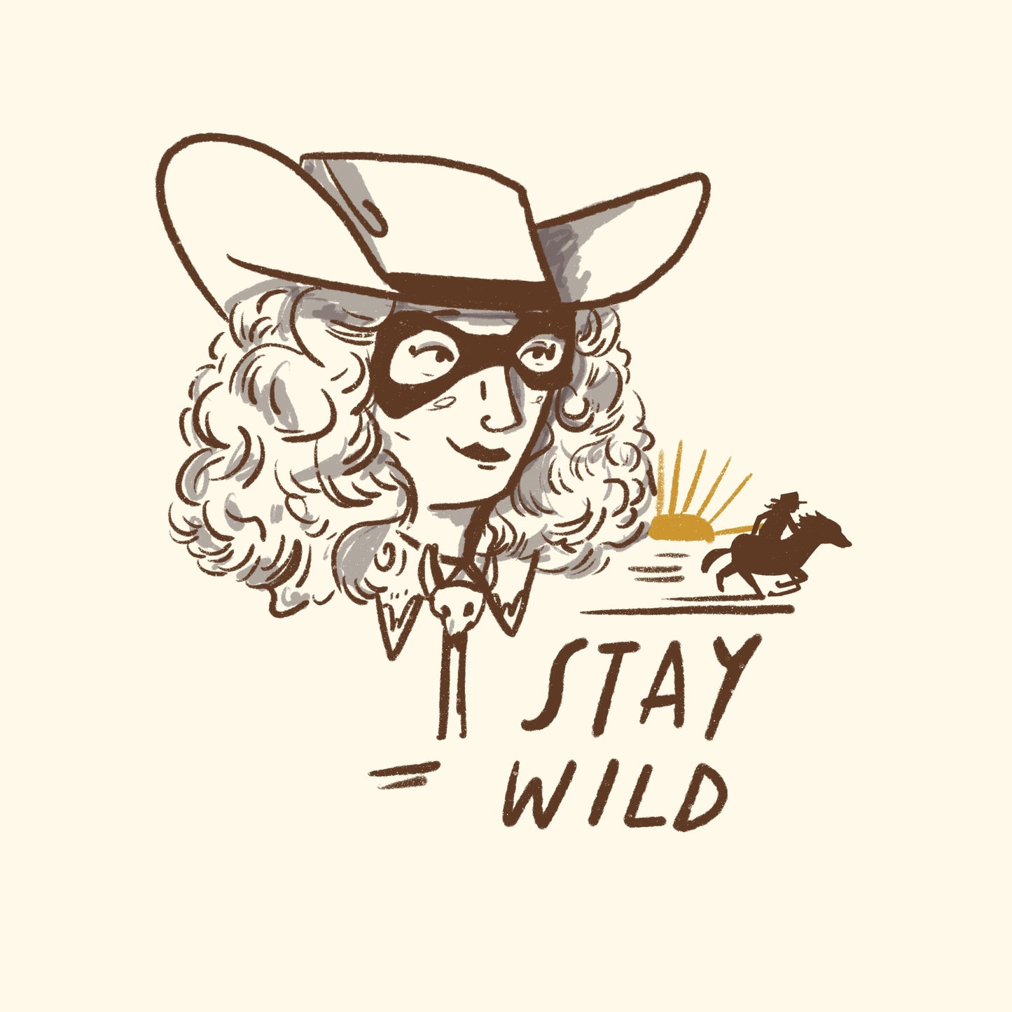 Stay wild mini print