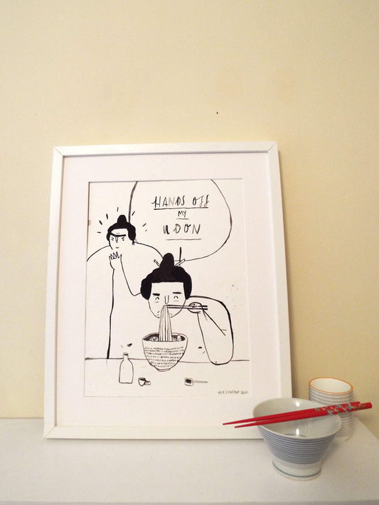 Hands of my Udon original illustration