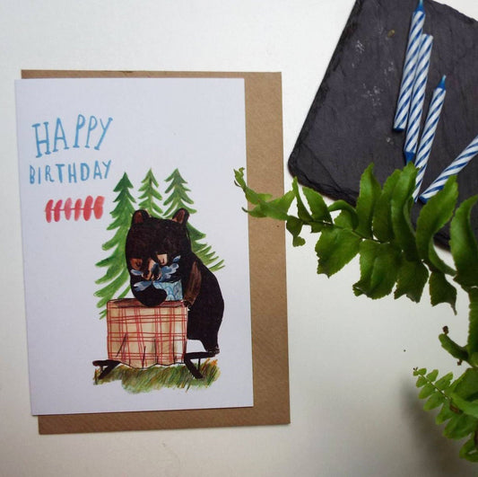 Happy Birthday Bear Card