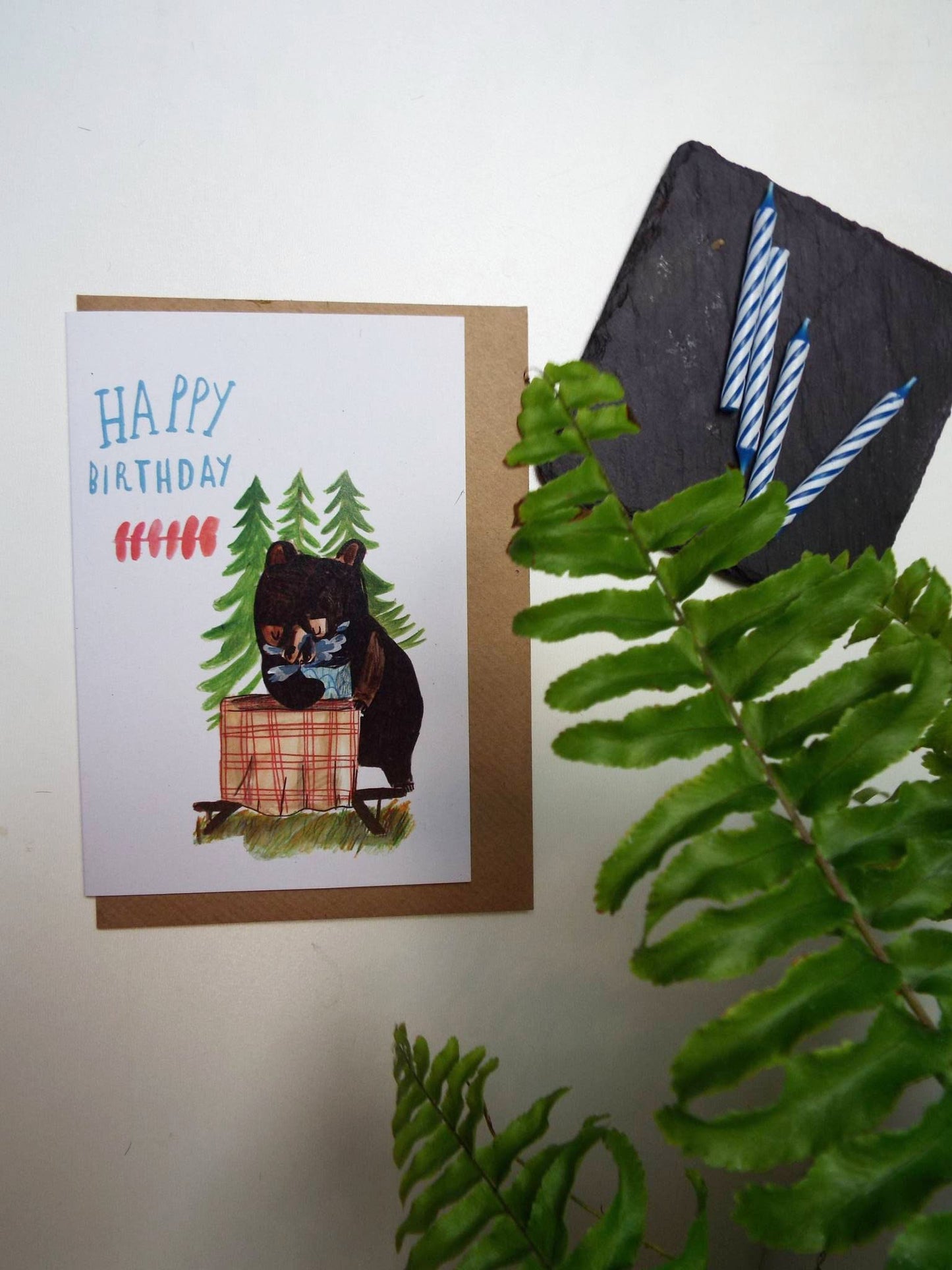 Happy Birthday Bear Card