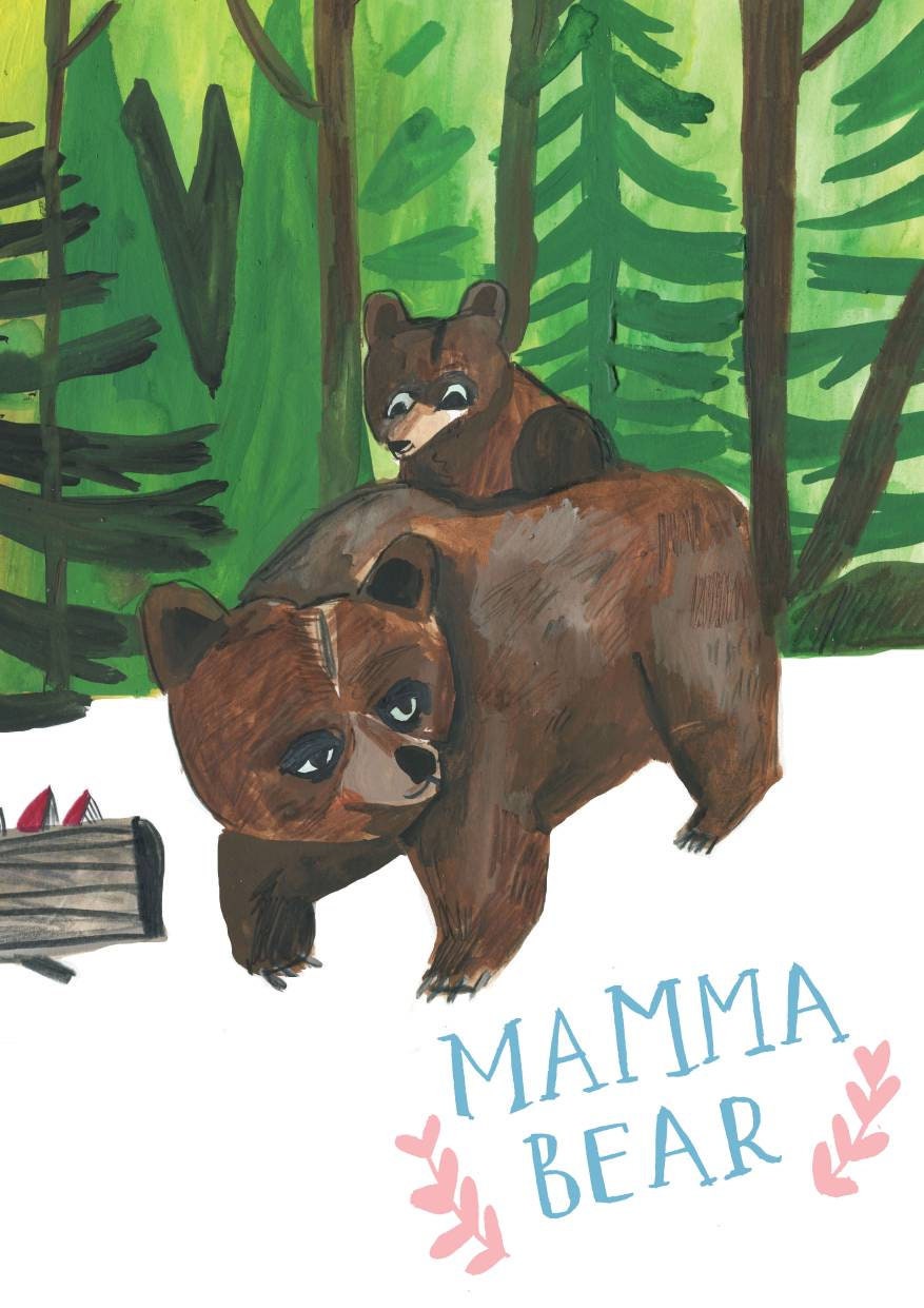 Mamma Bear Greetings Cards