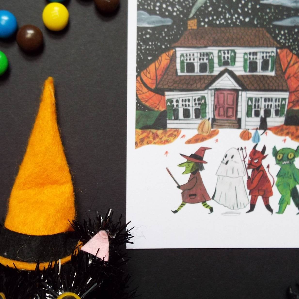 Trick or Treat Postcard