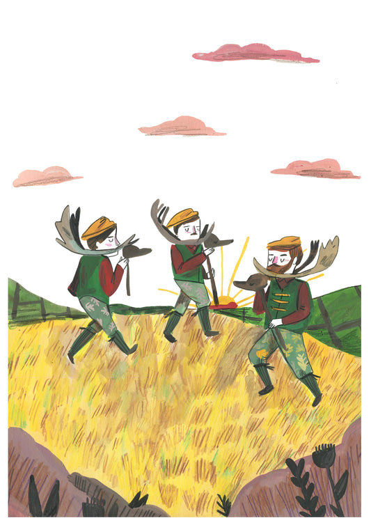 NEW/ Horn Dance Print
