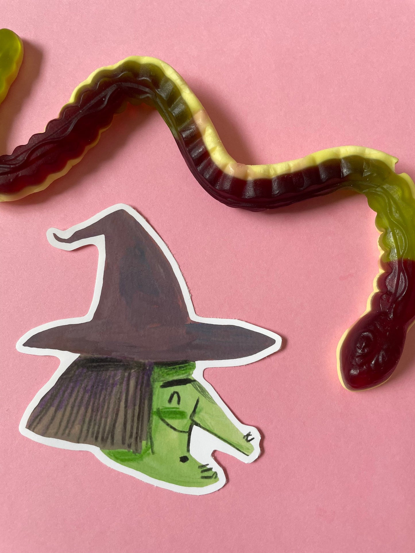 10cm Witch Vinyl Sticker