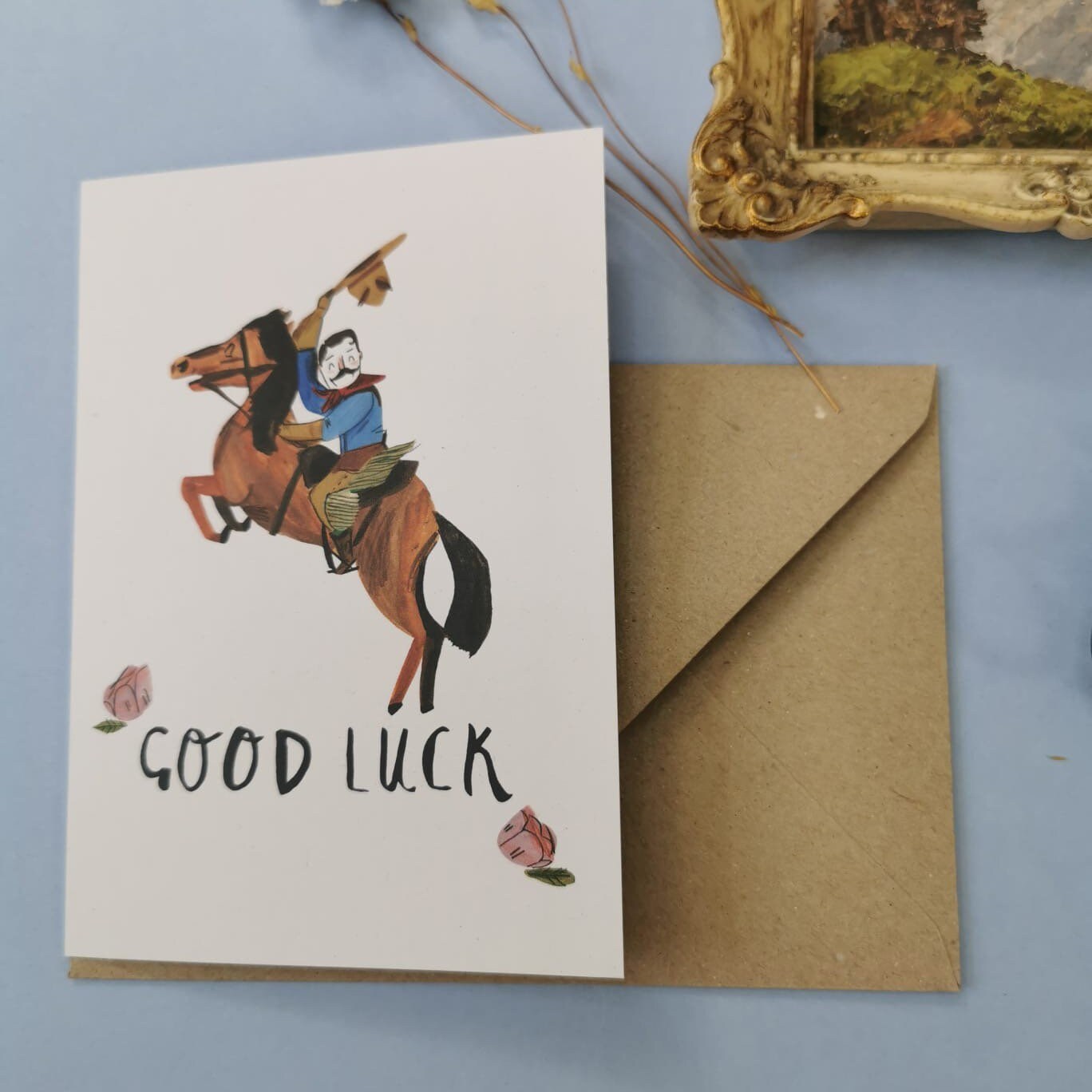 Good luck cowboy card