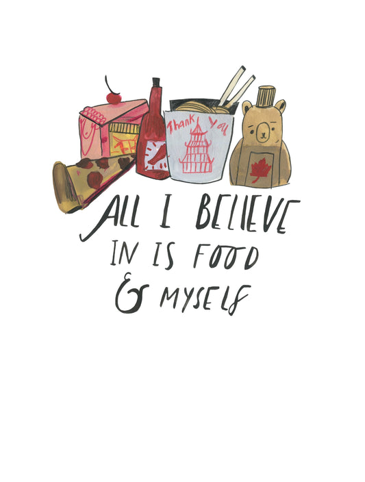 Food & myself print