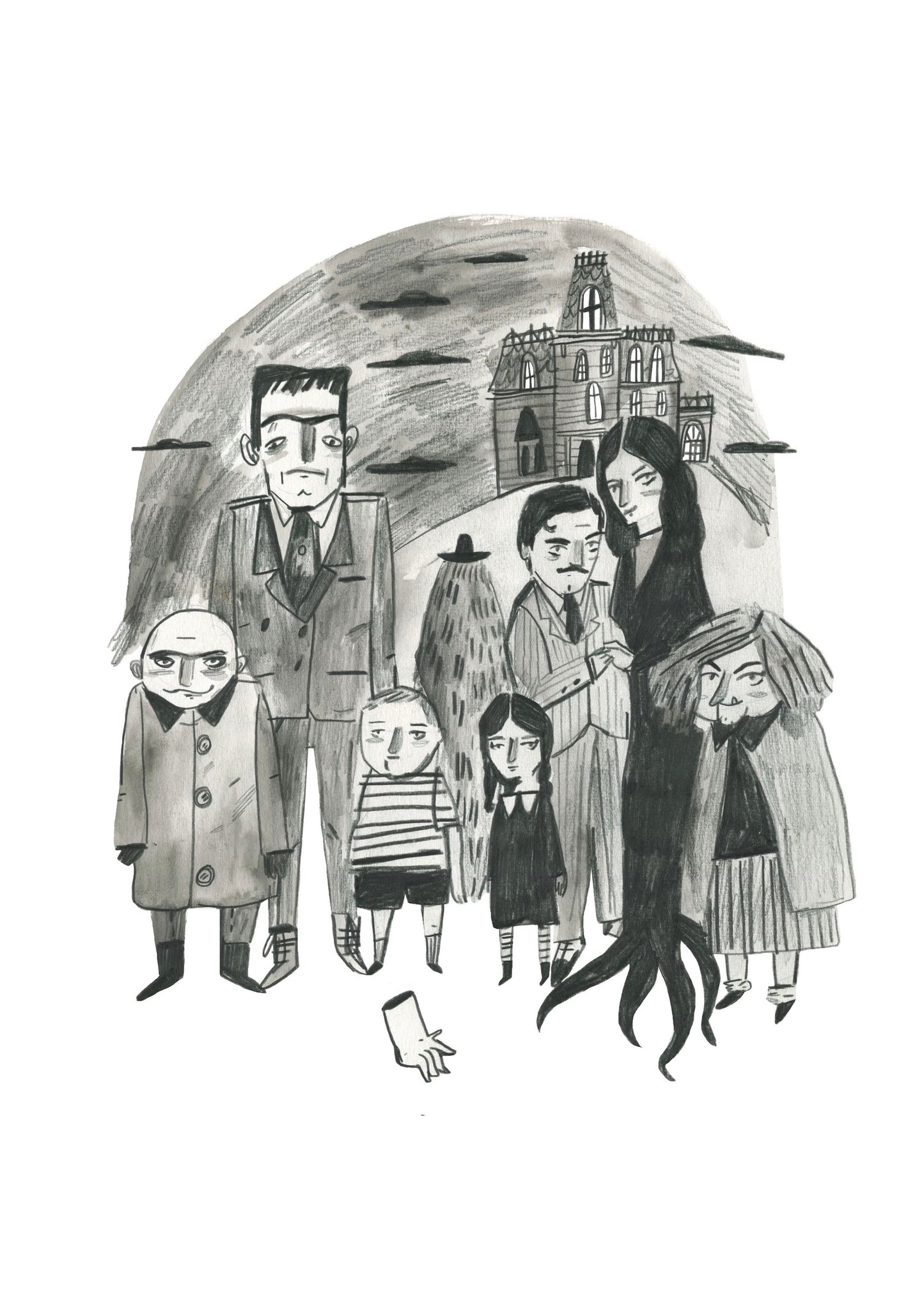 Addams family print