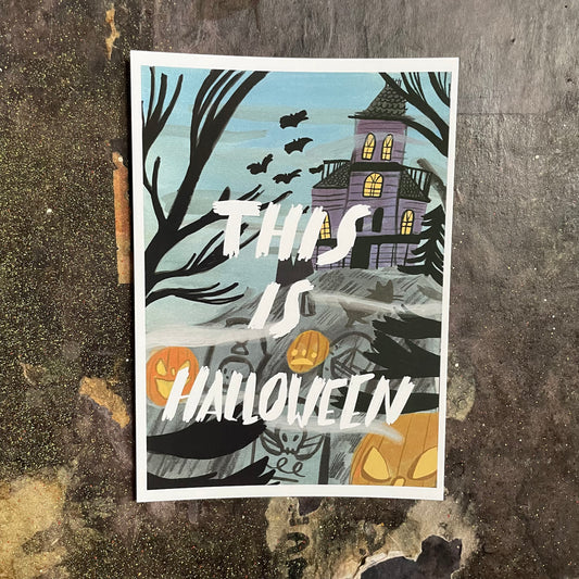 This is Halloween postcard