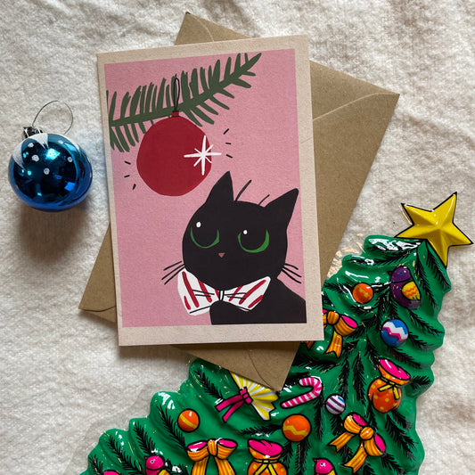 Christmas cat card